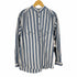 トラサルディ ジーンズ TRUSSARDI JEANS ストライプ柄バンドカラーシャツ メンズ JPN:50