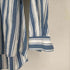トラサルディ ジーンズ TRUSSARDI JEANS ストライプ柄バンドカラーシャツ メンズ JPN:50