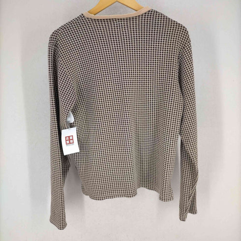 ピーピーエフエム PPFM 千鳥格子柄裾スリット L/S カットソー メンズ FREE