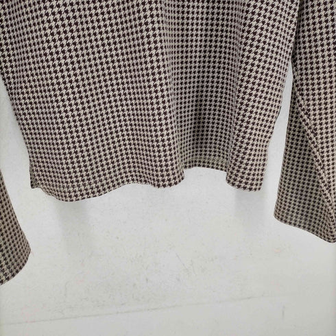 ピーピーエフエム PPFM 千鳥格子柄裾スリット L/S カットソー メンズ FREE