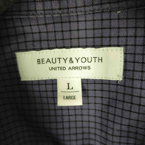 ビューティーアンドユースユナイテッドアローズ BEAUTY & YOUTH UNITED ARROWS グラフチェック レギュラーカラー シャツ メンズ import:L