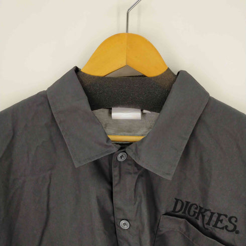 ディッキーズ Dickies ビッグサイズ半袖シャツチェック ロゴ刺繍 切替 メンズ 6L