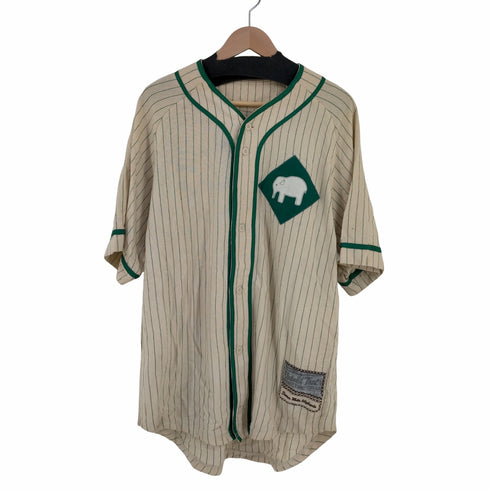 ナイキ NIKE untold truth アニマルワッペン ストライプ ベースボールシャツ メンズ import:XL