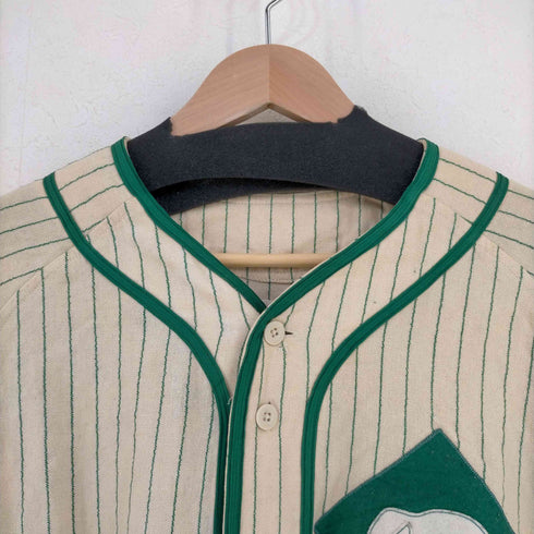 ナイキ NIKE untold truth アニマルワッペン ストライプ ベースボールシャツ メンズ import:XL