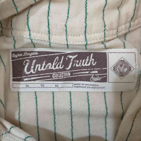 ナイキ NIKE untold truth アニマルワッペン ストライプ ベースボールシャツ メンズ import:XL