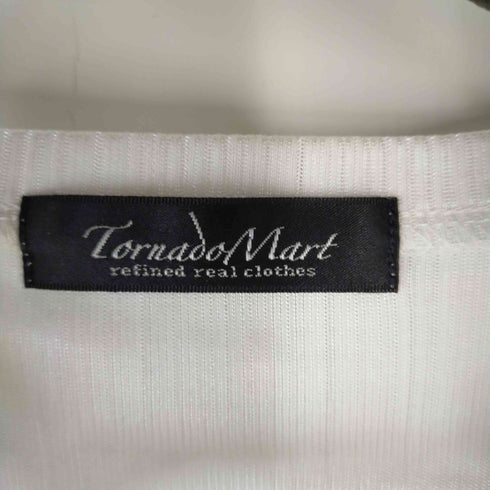 トルネードマート TORNADO MART 針抜きスモークラッカーPT グラデーションVネック L/S TEE 花 メンズ JPN:L