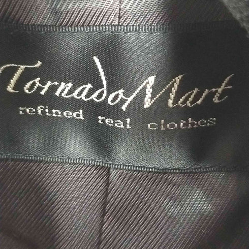トルネードマート TORNADO MART ドレープコート ダイアゴナルジップウールコート メンズ LL