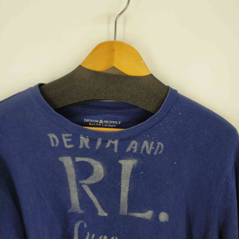 デニムアンドサプライ ラルフローレン DENIM & SUPPLY RALPH LAUREN L/Sフロントロゴカットソー メンズ import:M