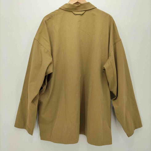 ムジルシリョウヒン 無印良品 23ss MUJI labo 燃えにくい素材を使った カバーオールジャケット メンズ JPN:XL