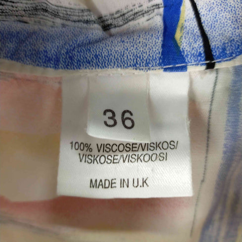 総柄アロハシャツ MADE IN UK メンズ UK:36