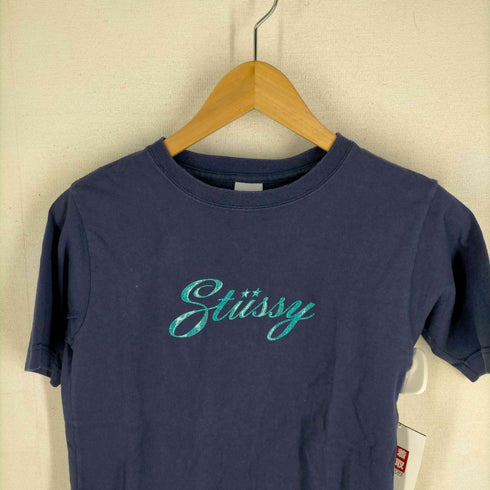 ステューシー Stussy USA製 ラメロゴTシャツ レディース JPN:S