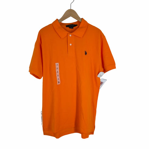 ユーエスポロアッスン US POLO ASSN ロゴ刺繍ポロシャツ メンズ import:M