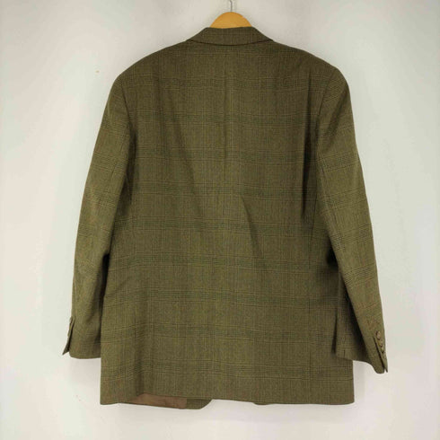 チャップスラルフローレン CHAPS RALPH LAUREN MADE IN CANADA 3Bウールチェックテーラードジャケット メンズ US:40