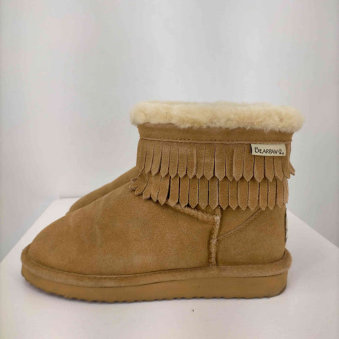 ベアパウ BEARPAW フリンジ ショートブーツ レディース EUR:39