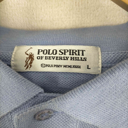 ポロスピリット POLO SPIRIT ロゴ刺繍ポロシャツ メンズ import:L