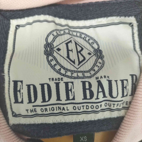 エディーバウアー Eddie Bauer 星条旗刺繍 ロゴワッペン ボーダー S/S ポロシャツ メンズ import:XS