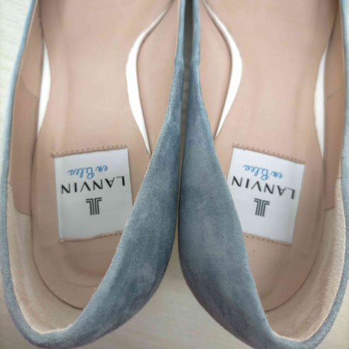 ランバンオンブルー LANVIN en Bleu スエードパンプス レディース JPN:24