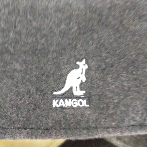 カンゴール KANGOL ウールハンチング スモールロゴ刺繍 バイカラー メンズ L
