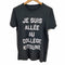 メゾンキツネ maison kitsune R NECK TEE SHIRT with print JE SUIS ALLE クルーネックTシャツ レディース