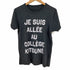 メゾンキツネ maison kitsune R NECK TEE SHIRT with print JE SUIS ALLE クルーネックTシャツ レディース