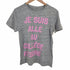 メゾンキツネ maison kitsune R NECK TEE SHIRT with print JE SUIS ALLE クルーネックTシャツ レディース