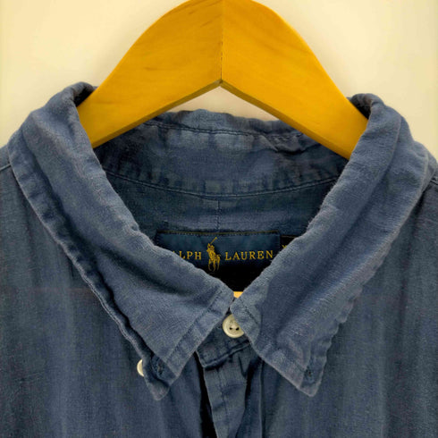 ラルフローレン RALPH LAUREN ポニー刺繍 リネンボタンダウンシャツ メンズ JPN:XXL