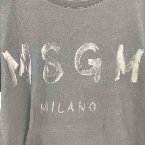 エムエスジーエム MSGM ロゴプリント クルーネックTシャツ メンズ import:XS