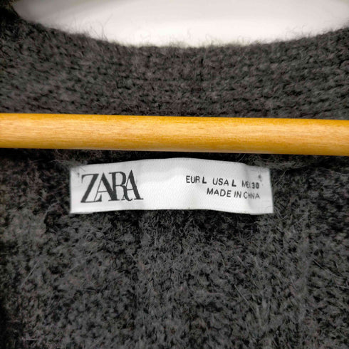 ザラ ZARA パッチワーク ニットカーディガン レディース import:L