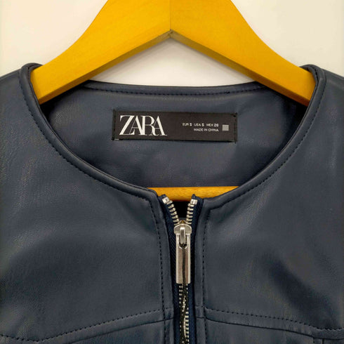 ザラ ZARA フェイクレザージャケット レディース import:S