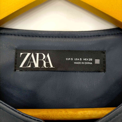 ザラ ZARA フェイクレザージャケット レディース import:S