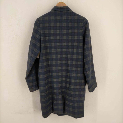 ニッチ niche. チェック ステンカラーコート メンズ import:S