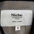 ニッチ niche. チェック ステンカラーコート メンズ import:S
