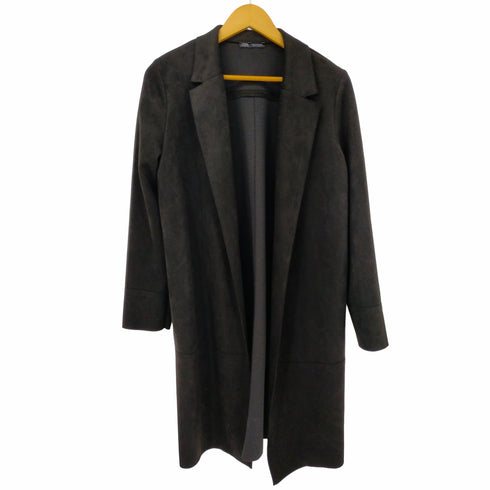 ザラ ZARA スエード調 ロングコート レディース import:M