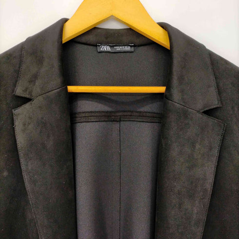 ザラ ZARA スエード調 ロングコート レディース import:M