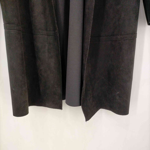 ザラ ZARA スエード調 ロングコート レディース import:M