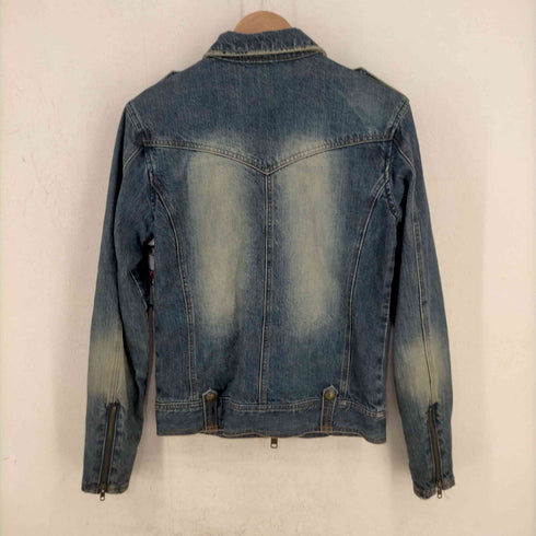バッファロージーンズ BUFFALO JEANS エポレット デニムミリタリージャケット メンズ JPN:2