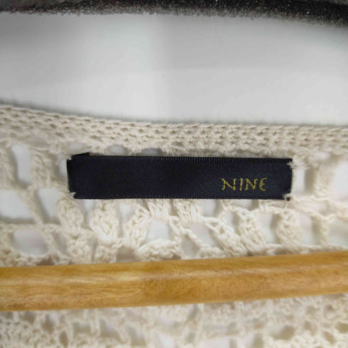 ナイン NINE 花柄 メッシュカットソー レディース