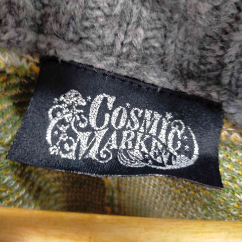 コスミックマーケット COSMIC MARKET 花総柄 ニットポンチョ レディース FREE