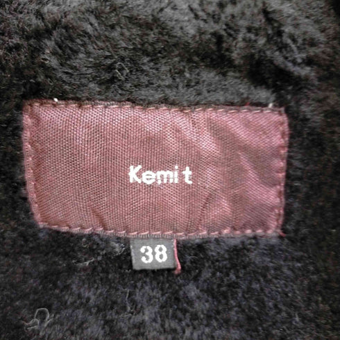 ケミット Kemit フォックスファー ムートンコート レディース JPN:38