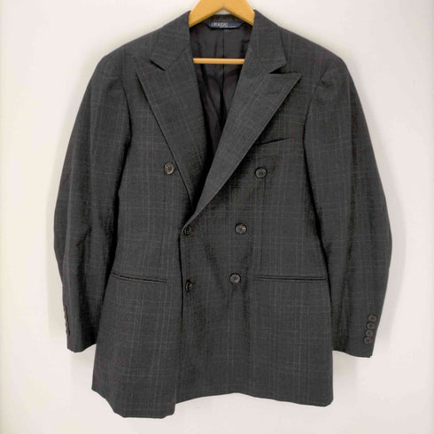 ポロバイラルフローレン Polo by RALPH LAUREN 三角タグ チェック柄 ダブルブレストテーラードジャケット スラックス セットアップ メンズ 96A6