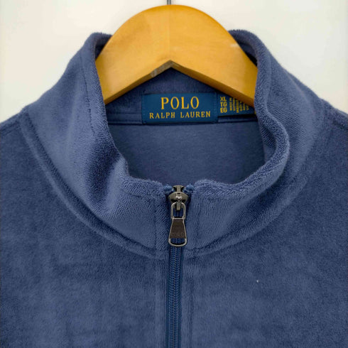 ポロラルフローレン POLO RALPH LAUREN ハーフジップパイルロゴ刺繍スウェットトップス メンズ JPN:XL