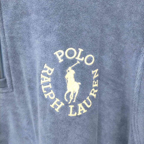 ポロラルフローレン POLO RALPH LAUREN ハーフジップパイルロゴ刺繍スウェットトップス メンズ JPN:XL