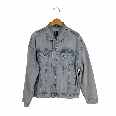 ギャップデニム GAP DENIM OVERSIZED ICON JACKET オーバーサイズデニムトラッカージャケット メンズ JPN:M