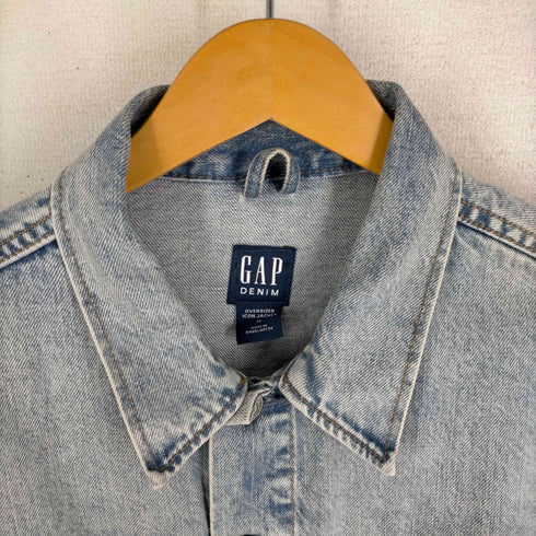 ギャップデニム GAP DENIM OVERSIZED ICON JACKET オーバーサイズデニムトラッカージャケット メンズ JPN:M
