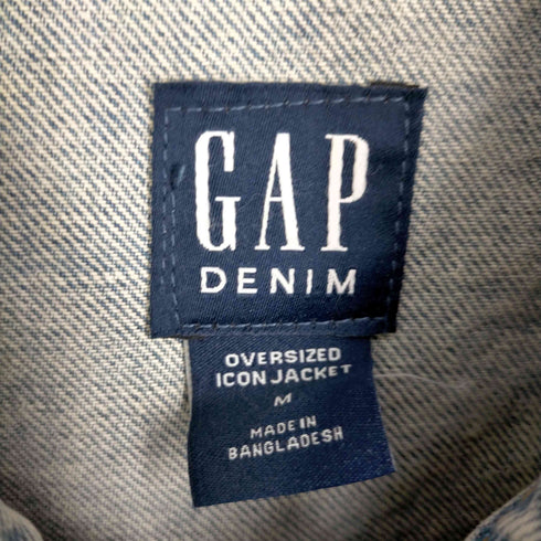 ギャップデニム GAP DENIM OVERSIZED ICON JACKET オーバーサイズデニムトラッカージャケット メンズ JPN:M