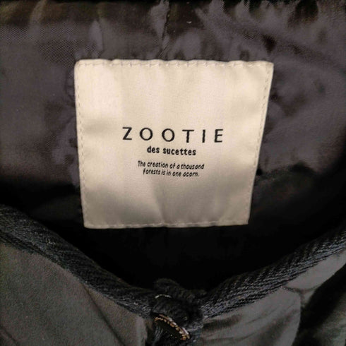 ズーティーデシュセット ZOOTIE DES SUCETTES 蓄熱フェイクダウン ノーカラーキルティングジャケット レディース JPN:M