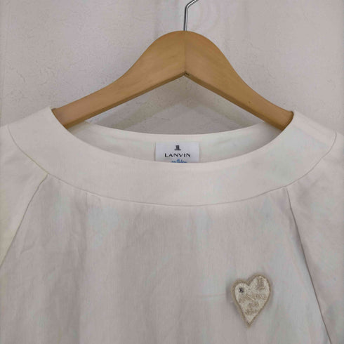 ランバン LANVIN メタリック ボートネック ロングTシャツ レディース 38