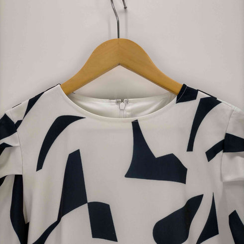 レイビームス Ray BEAMS ジオメトリック プリント ワンピース レディース