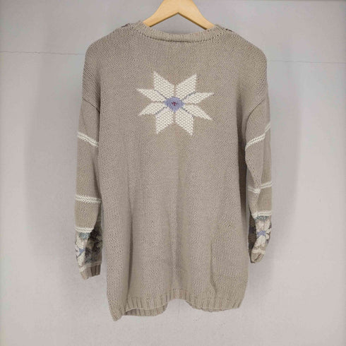 ポールハリスデザイン PAUL HARRIS DESIGN フラワーデザインモックネックニット メンズ JPN:M