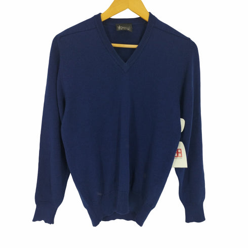Ansett オーストラリア製 Pure New Wool Vネック プルオーバー ニット メンズ 16